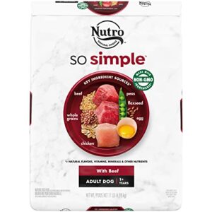 nutro so simple with beef adult dog food, 11 lb.
