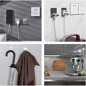 Set of 3 New Self-Adhesive Practical Stainless Steel Hook Storage Wall Door Mobile Phone Holder Hook for Wall Hook Suspension Bracket Household