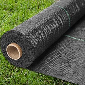 bloomarea 3ft x 300ft weed barrier landscape fabric heavy duty weed block fabric durable ground cover weed cloth (3.2oz)