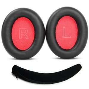 taizichangqin life q10 / q10 bt ear pads ear cushions replacement compatible with anker soundcore life q10 / q10 bluetooth headphone protein leather earpads + headband covers