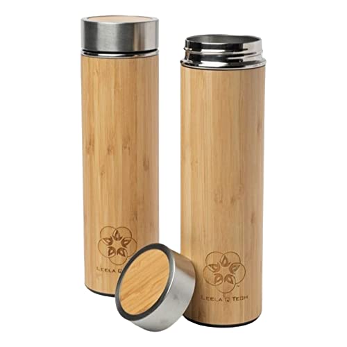 Leela Quantum Water Bottle, Vacuum Seal Leak-proof Lid, Cold or Hot Liquids - 750ml, handmade & allergen-free, refined with quantum energy, Great for travel & hiking