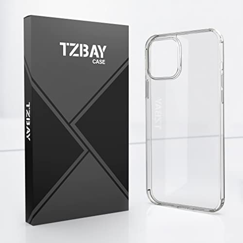 TZBAY Designed for iPhone 13 Pro Case, Crystal Clear [Not Yellowing] [Military Grade Drop Protection] [ Wireless Charging Compatible] Slim Thin Clear Phone Case 6.1 inch 2021 (Clear)