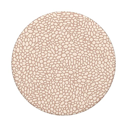 Pastel Beige Light Colour Polka Dot Pattern Simple Art PopSockets Swappable PopGrip