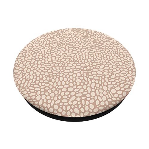 Pastel Beige Light Colour Polka Dot Pattern Simple Art PopSockets Swappable PopGrip