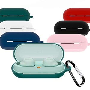 chengzui Shockproof Soft Flexible Covers Compatible with-Sony WF-C500 Headset Storage Cases Protector Earbuds Sleeve Protectors Silicone Covers