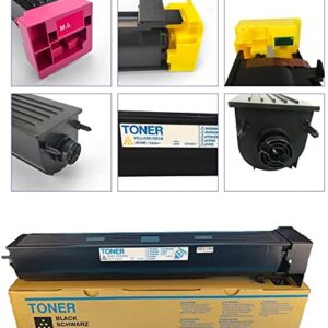 JDMOFFICE TN711 TN712 Toner Cartridge for Konica Minolta TN711K TN712K Toner for Bizhub C754 C654 754E 654E Black Toner Page Yeld 40000 (1 Pack), TN711 for C754 C654