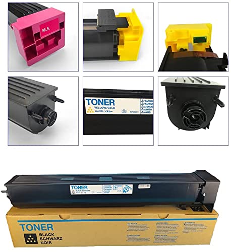 JDMOFFICE TN711 TN712 Toner Cartridge for Konica Minolta TN711K TN712K Toner for Bizhub C754 C654 754E 654E Black Toner Page Yeld 40000 (1 Pack), TN711 for C754 C654