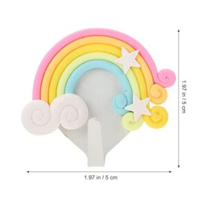 Zerodeko 4Pcs Decorative Wall Mounted Hooks Cartoon Rainbow Wall Hanger Key Holder Coat Rack for Hanging Scarves Bags Purses Hats Towels Children Room Living Room Organizer