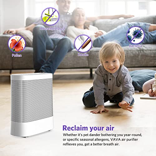 Air Purifiers for Home with UV-C Light, Purifier with 3 in1 True HEPA Fits for 430 Sq.Ft Bedroom, Filterable 99.97% Micron Particles Smoke, Pet Dander,Odor