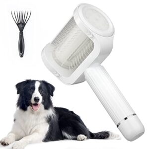 homrealm electric dog brush for long haired dogs slicker brush for dogs shedding high-efficiency pet grooming brush easily cleaning eco-friendly portable saves time energy my orders
