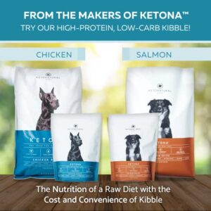 Ketona Zero Carb Chicken Liver Dog Treats - High Protein (52%), No Carb (0%), 100% Freeze Dried Chicken Liver Bites, Delicious and Healthy Treat and Training Reward