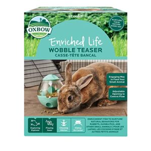 oxbow enriched life wobble teaser food & treat dispenser for guinea pig, medium