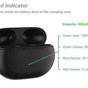 Heyeke Charging Case Compatible with Beats Studio Buds, Replacement USB-C Charger Case Dock Cradle for Beats Studio Buds Wireless Earbuds (Black)