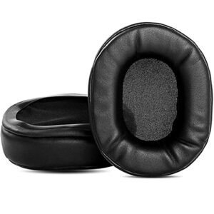 taizichangqin ear pads ear cushions replacement earpads compatible with telex echelon 25xt stratus 30xt 50d pilot headphone protein leather black