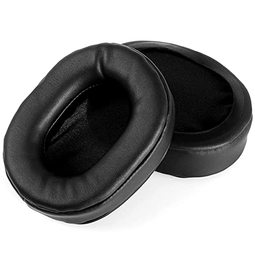 TaiZiChangQin Ear Pads Ear Cushions Replacement Earpads Compatible with Telex Echelon 25xt Stratus 30xt 50d Pilot Headphone Protein Leather Black