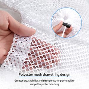 Mesh Laundry Bag - Machine Washable Drawstring Design Travel Mesh Laundry Wash Bags for Blouse, Hosiery, Stocking, Underwear (2 Pack)