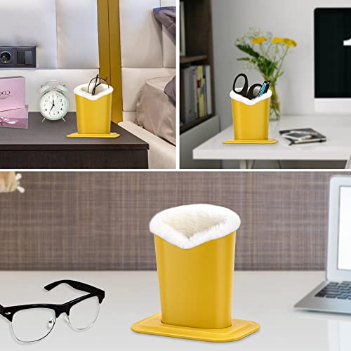 BVYA Eye Glass Holder Stands, Candy Sweet Color Eyeglasses Holder with Plush Lining for Table, Desk, Nightstand