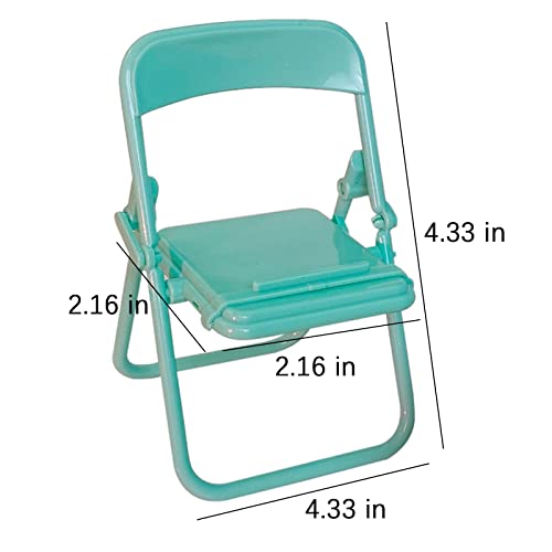 4Pcs Foldable Chair Cell Phone Stand Desktop Multifunction Mobile Phone Holder Lazy Phone Stand