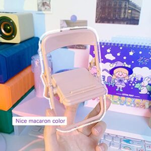 4Pcs Foldable Chair Cell Phone Stand Desktop Multifunction Mobile Phone Holder Lazy Phone Stand