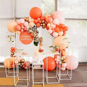 macaron orange balloon arch garland-macaron orange balloon pink balloon metallic gold balloon 136pcs for wedding,birthday,gender reveal,baby shower,christmas decoration