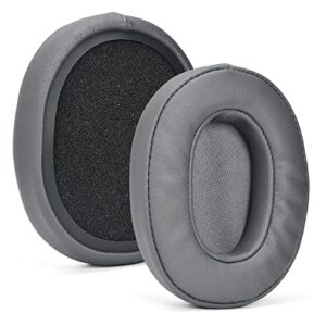 leather cushion earpads compatible withskullcandy crusher wireless/crusher anc/hesh3 headset earmuffs memory foam covers ear cushions for headset headphone