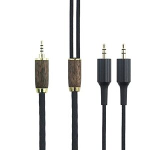 newfantasia 2.5mm trrs balanced male 6n occ copper silver plated cord 2.5mm balanced cable compatible with sony mdr-z7, mdr-z7m2, mdr-z1r headphone walnut wood shell