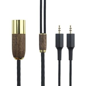 newfantasia 4-pin xlr balanced male 6n occ copper silver plated cord 4-pin xlr balanced cable compatible with sony mdr-z7, mdr-z7m2, mdr-z1r headphones walnut wood shell