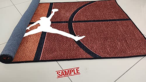 Sports Rug, Basketball Rug, Chenille Rugs for Living Room, Bedroom Rug, Home Decor Rug, Modern Carpets, Kids Room Decor, Birthday Gifts, ms0266.5 (55”x82”)=140x200cm