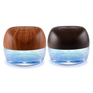 ap airpleasure 2-pack water-based purifier air washer, air revitalizer & fresh aire freshener, air fresher with 7 led color changing mood light for rooms