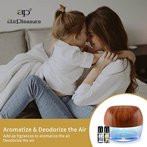 ap airpleasure 2-Pack Water-Based Purifier Air Washer, Air Revitalizer & Fresh Aire Freshener, Air Fresher with 7 LED Color Changing Mood Light for Rooms