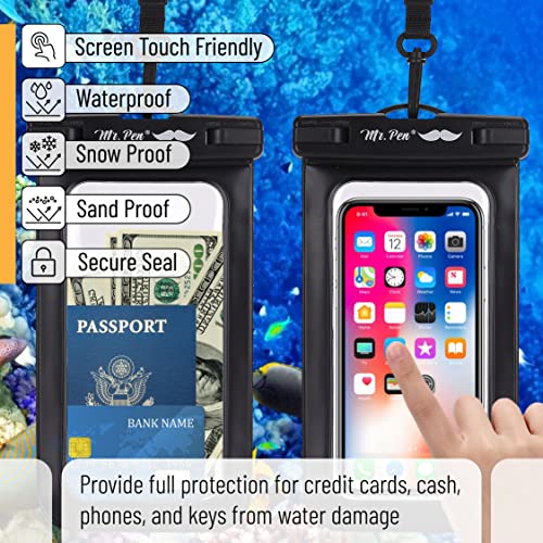 Mr. Pen- Waterproof Phone Pouch, 2 Pack, Waterproof Phone Holder, Dry Bag for Phone
