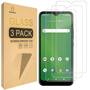mr.shield [3-pack] designed for cricket dream 5g [tempered glass] [japan glass with 9h hardness] screen protector with lifetime replacement