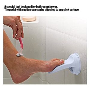 Professional Shower Foot Rest, No Drilling is Needed Non-Slip Bathroom Pedal with Powerful Suction Cup Shower Shaving Leg Aid, Elderly Bathroom Foot Pedal Step for Bathroom, Toilet, Etc