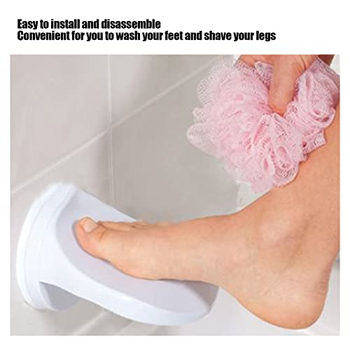 Professional Shower Foot Rest, No Drilling is Needed Non-Slip Bathroom Pedal with Powerful Suction Cup Shower Shaving Leg Aid, Elderly Bathroom Foot Pedal Step for Bathroom, Toilet, Etc