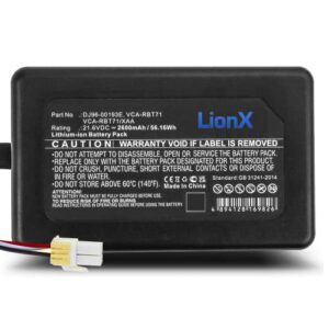 lionx battery for powerbot r7040 r1am7010uw / aa vr1am7010u5 / aa vr1am7010u5/aa vr1am7010uw/aa vr1am7040w9 / aa vr1am7040w9/aa vr1am7040wg / aa vr1am7040wg/aa vr2ak93