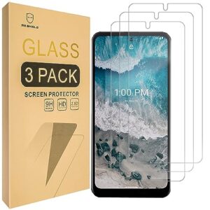 mr.shield [3-pack] designed for nokia x100 [tempered glass] [japan glass with 9h hardness] screen protector with lifetime replacement