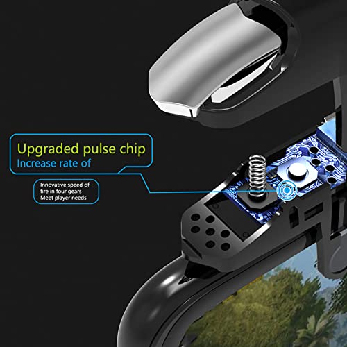 Leftwei Pubg Mobile Trigger, Automatic Mobile Controller Four Speed Mobile for Mobile Phones