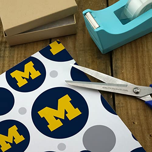 GRAPHICS & MORE University of Michigan Primary Logo Gift Wrap Wrapping Paper Roll