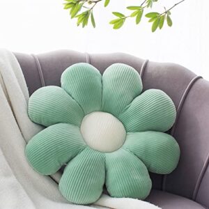 vdoioe flower pillow, flower shaped throw pillow cushion seating green flower plushthrow pillow floor pillows home decorative seating cushions
