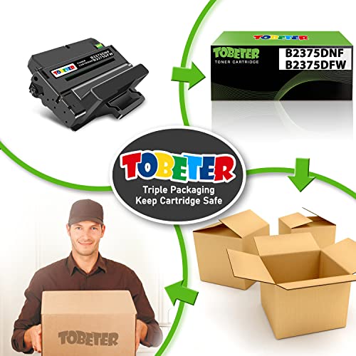 ToBeter Compatible B2375 Toner Replacement for Dell 2375 C7D6F Toner Cartridge for B2375 B2375dn B2375dfw B2375dnf Printer (10,000 Pages, High Yield, 1 Black)