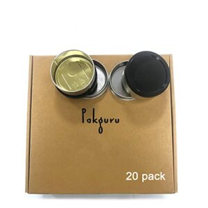 20 Sets Label stickers for 3.5g Tin Cans with Lid Press-In Self-seal Can Food Containers (3.5g tin cans only)