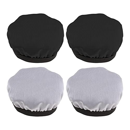 2 Pair Fabric Headphone Covers Washable Earphone Covers Ear Pads Protector Stretchable Sanitary Earcup 4-8cm Headset Compatible with WHXB700B WHXB700 WHH800 Black&Gray