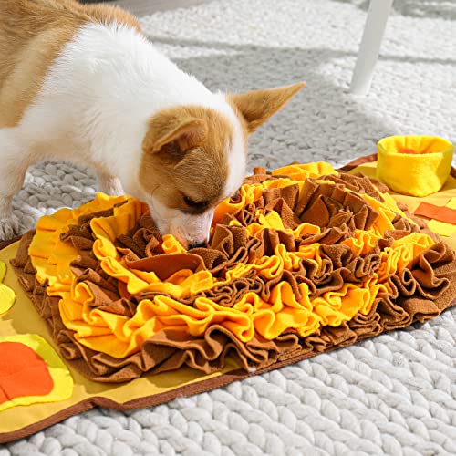 Toozey Snuffle Mat for Dogs, Interactive Snuffle Mat for Small and Medium Dogs, Dog Food Mat for Puppy Sniff Training, Durable Dog Feeding Mat Enrichment Toys