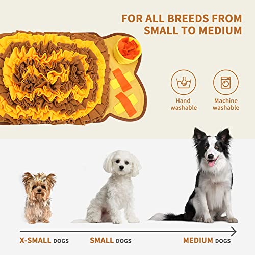 Toozey Snuffle Mat for Dogs, Interactive Snuffle Mat for Small and Medium Dogs, Dog Food Mat for Puppy Sniff Training, Durable Dog Feeding Mat Enrichment Toys