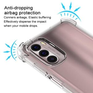 Osophter for Moto G Stylus 2022 Case: Clear Transparent Reinforced Corners TPU Shock-Absorption Flexible Cell Phone Cover for Motorola Moto G Stylus 4G 2022(Clear)