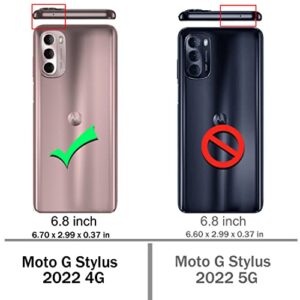 Osophter for Moto G Stylus 2022 Case: Clear Transparent Reinforced Corners TPU Shock-Absorption Flexible Cell Phone Cover for Motorola Moto G Stylus 4G 2022(Clear)