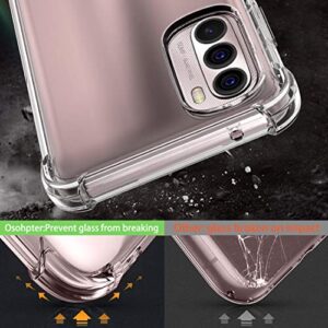 Osophter for Moto G Stylus 2022 Case: Clear Transparent Reinforced Corners TPU Shock-Absorption Flexible Cell Phone Cover for Motorola Moto G Stylus 4G 2022(Clear)