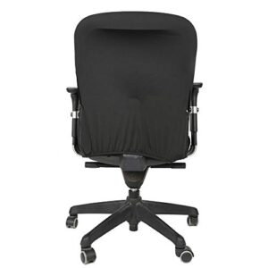 Tgoon Computer Chair Cover, Fabric Chair Washable Office Chair Cover High Resilience Comfortable for Computer Chairs.(Black)