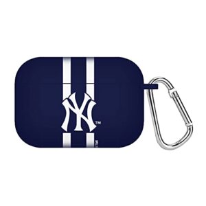 game time new york yankees hd case cover compatible with apple airpods pro (stripes)