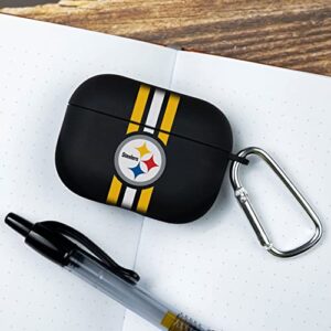 GAME TIME Pittsburgh Steelers HD Case Cover Compatible with Apple AirPods Pro (Stripes)